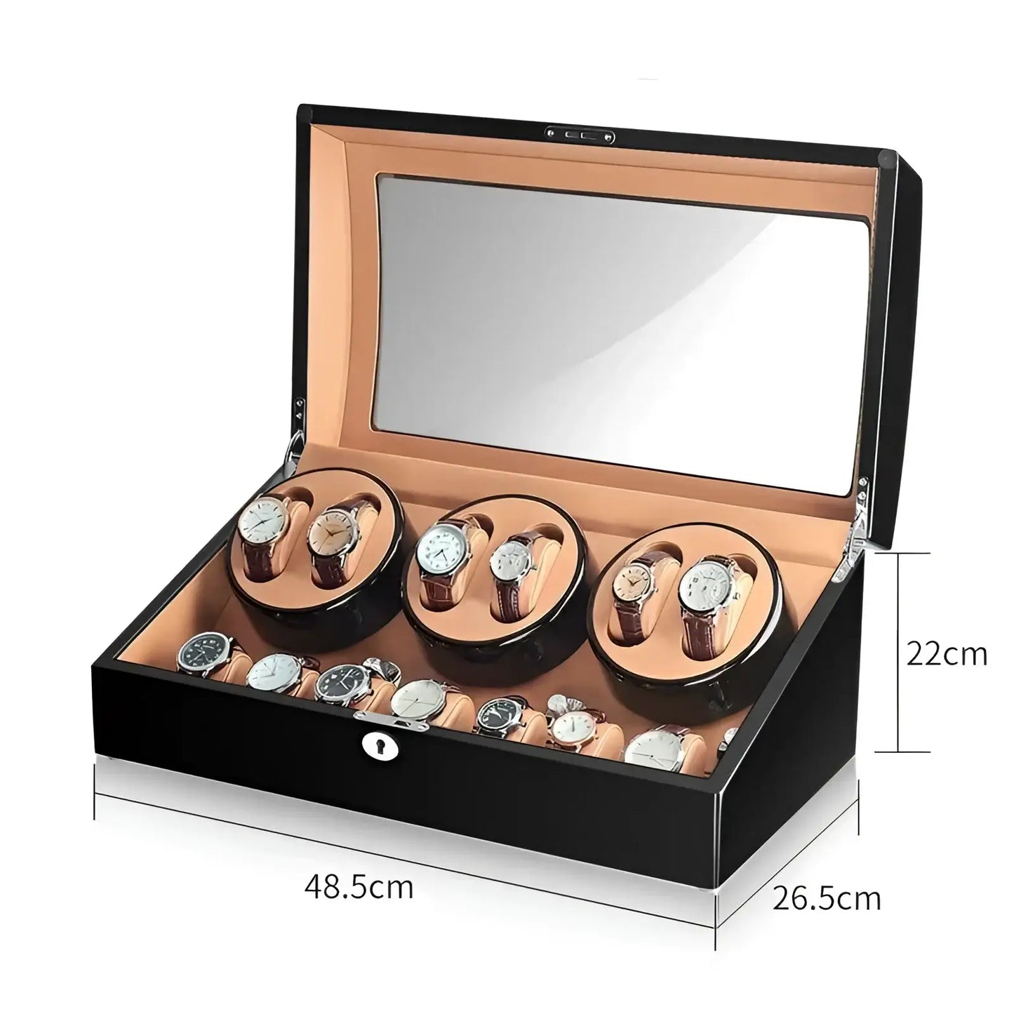 Nova | Remontoir Automatique 6 Montres Rot 360° | Précision Durable pour Montres