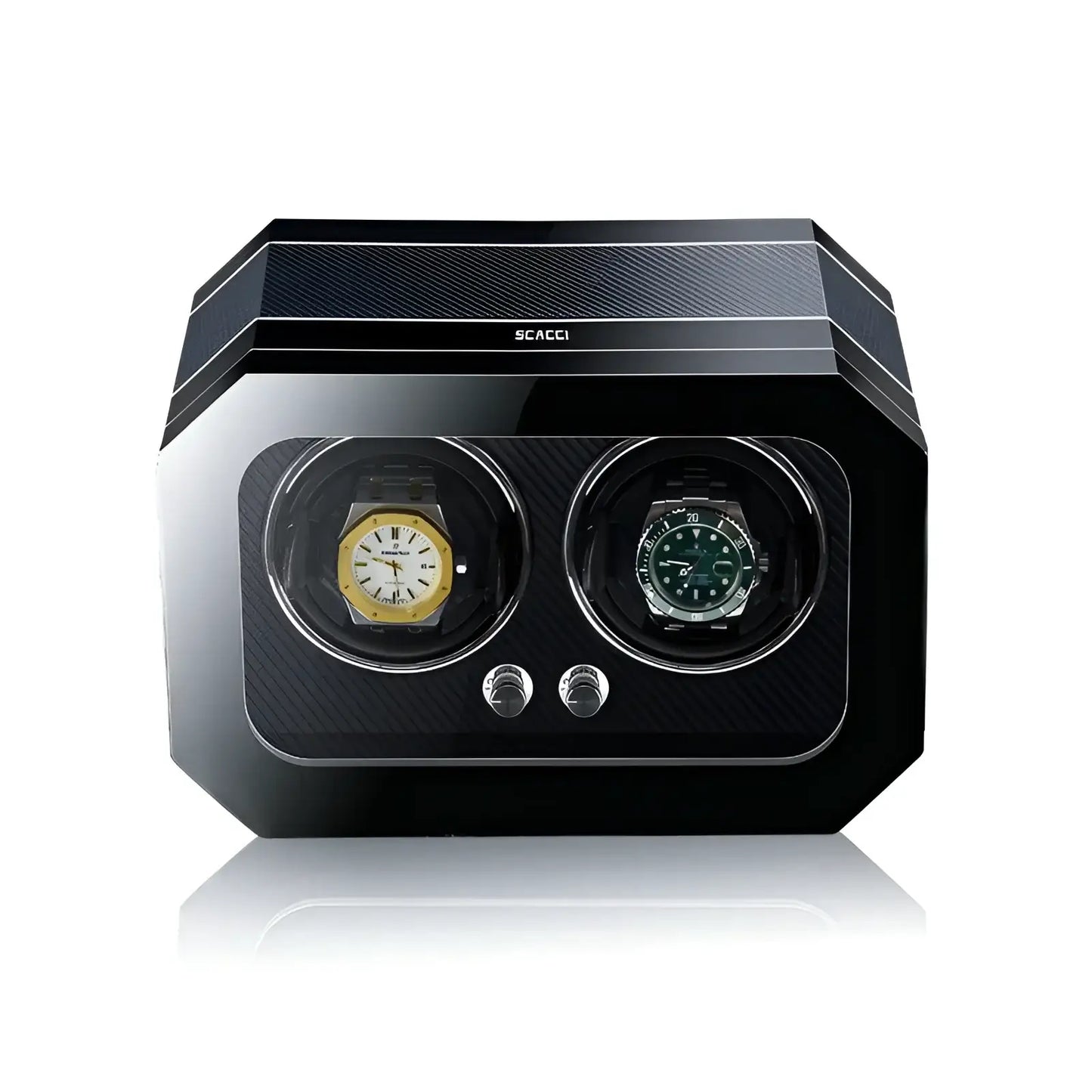 GammeLuxe | Remontoir Montre 2 Emplacements Carbone Quantum | Design Moderne