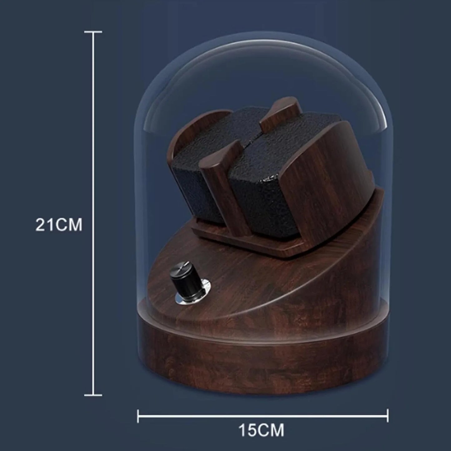 Ébène Horlogerie | Remontoir Montre Cloche Noyer - Silencieux