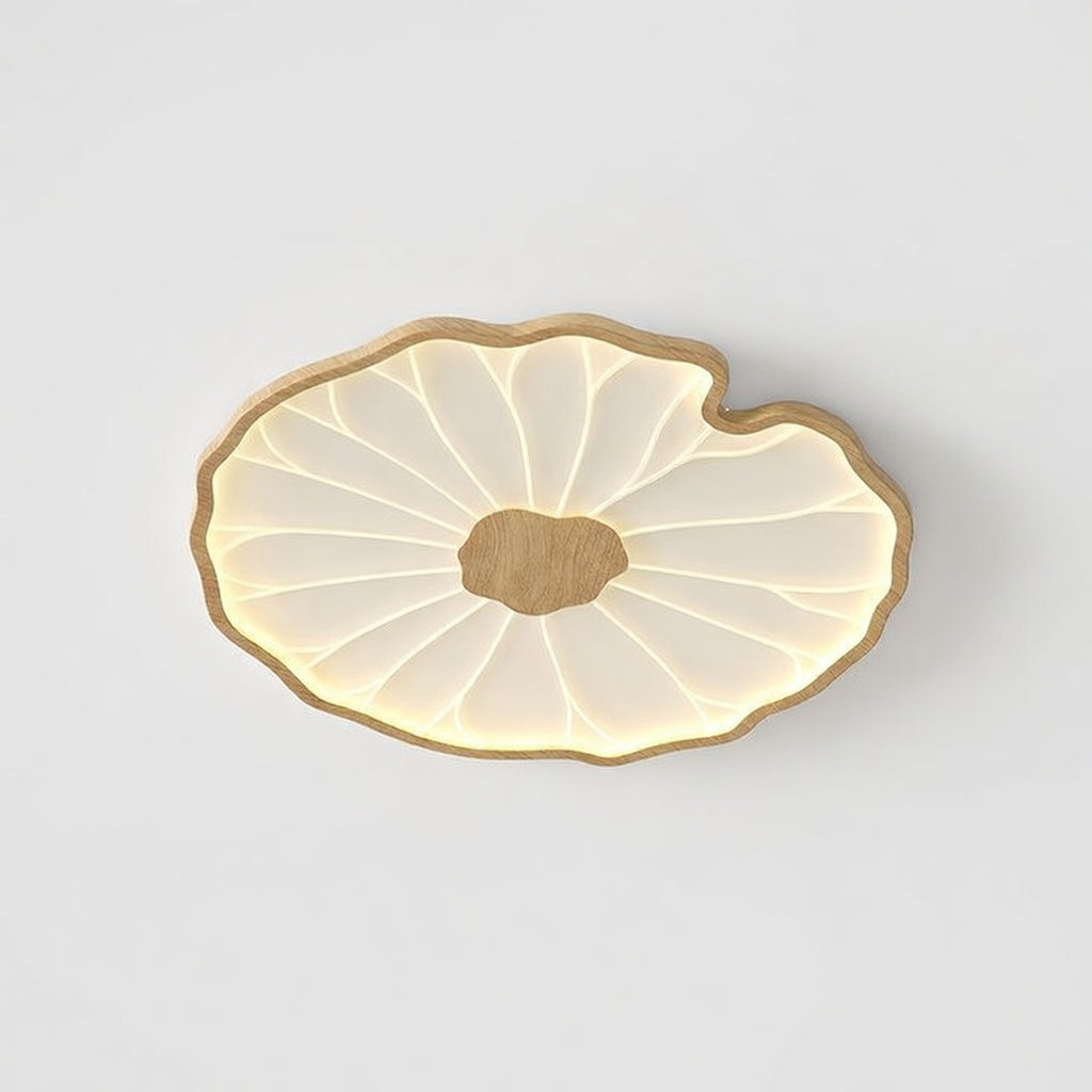 Avina | Plafonnier LED Moderne avec Finition Bois Naturel | Éclairage Ajustable pour Ambiance Personnalisée