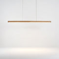 BoisNaturel | Élégant Lustre Linéaire en Bois et Métal