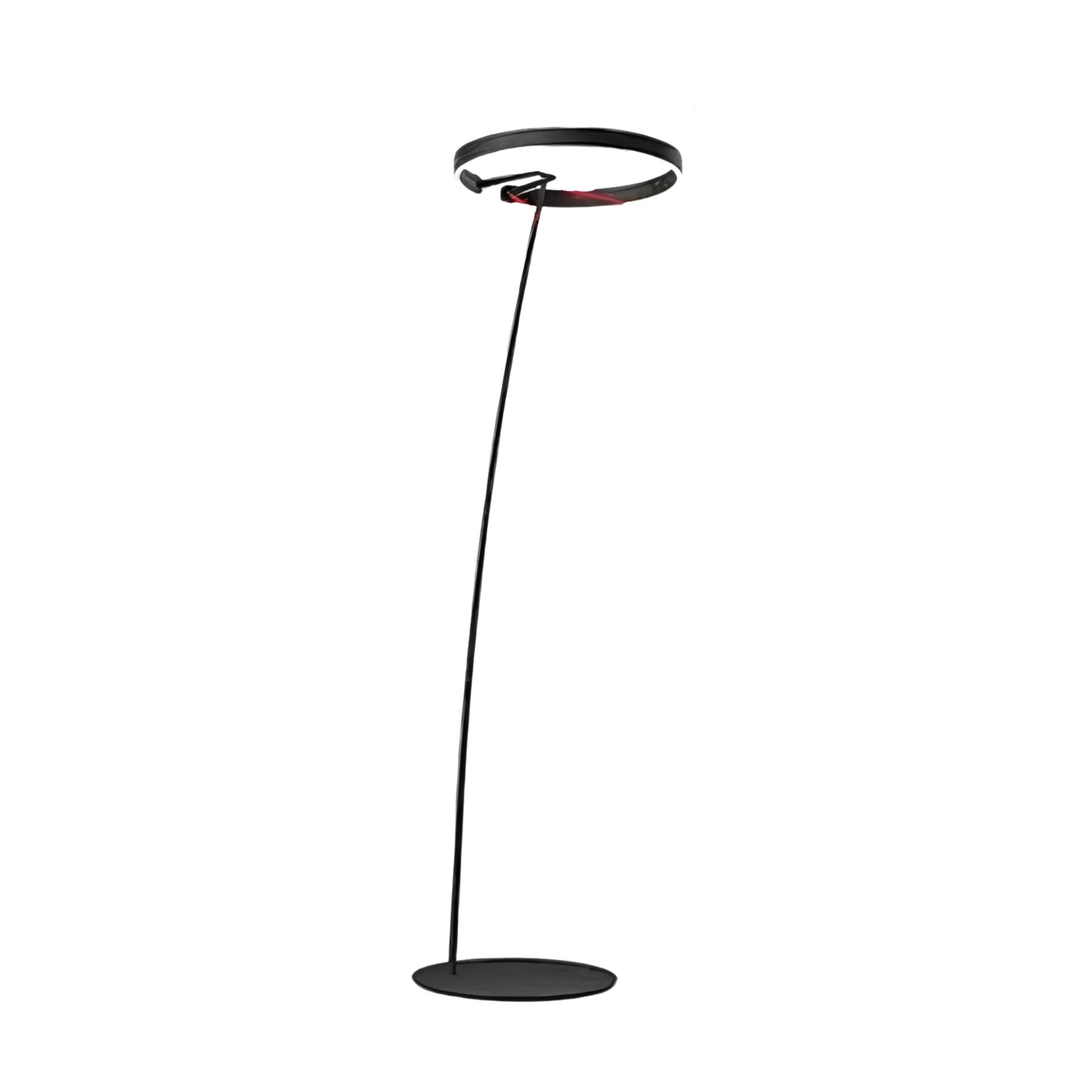 CircloArc | Élégant Lampadaire Design Noir et Or Avec Lumière LED Adjustable 9