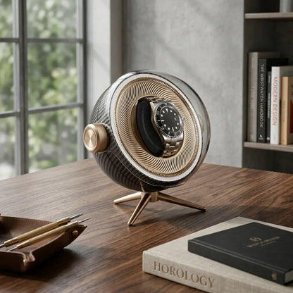 Cosmos Série | Remontoir Montres Sphère Rotative | Écrin Design pour Élégance