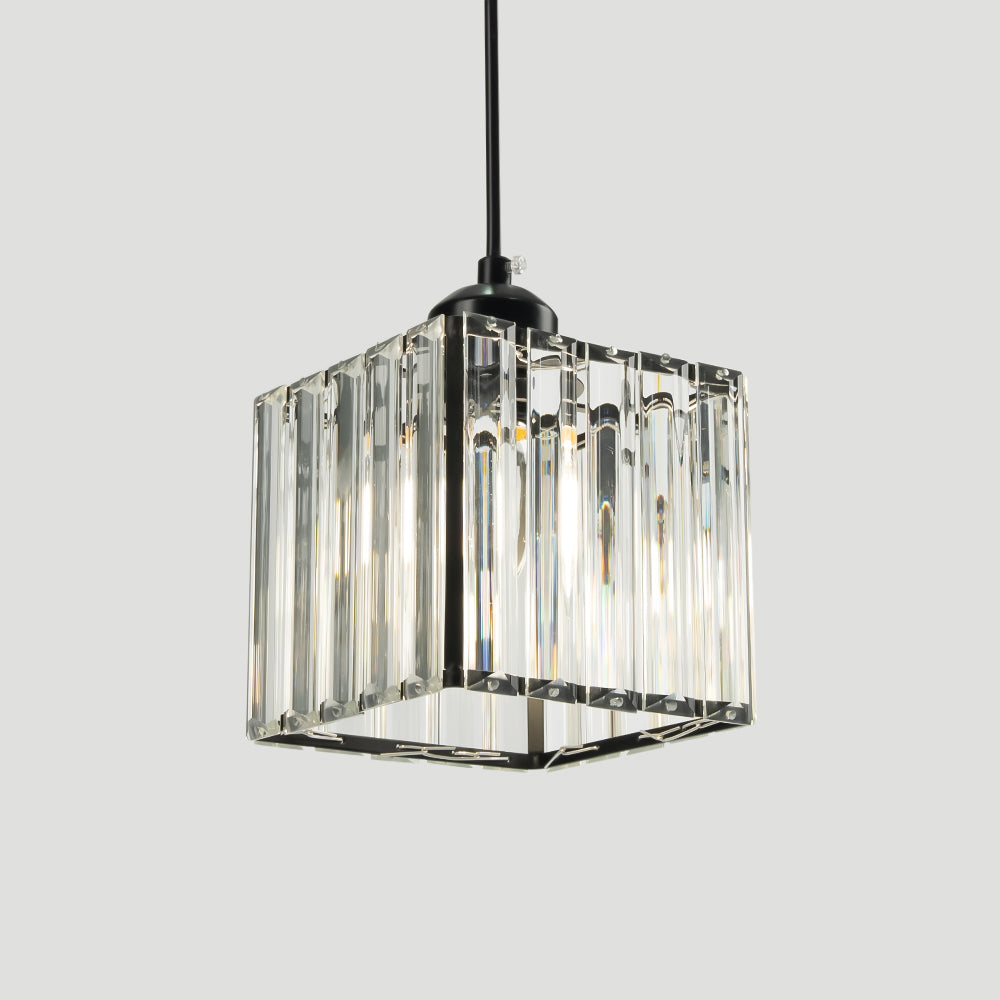 CristalNova | Élégante Suspension en Verre de Cristal Moderne 3 Têtes 7