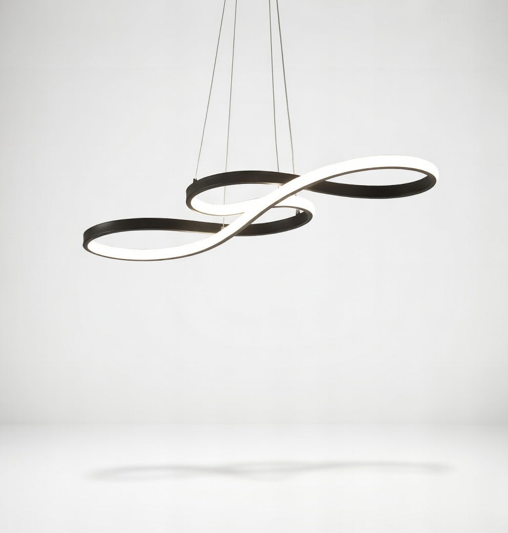 Durell | Élégante Suspension Linéaire en Métal et Gel de Silice