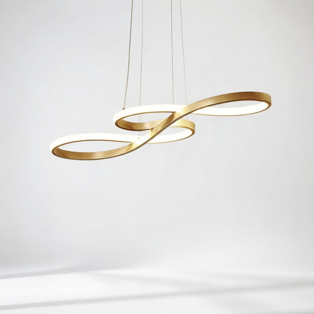 Durell | Élégante Suspension Linéaire en Métal et Gel de Silice