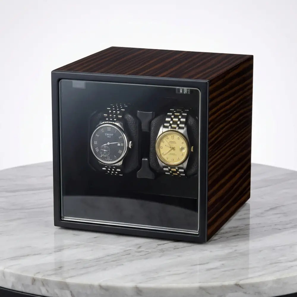 Épure | Remontoir Montre Silencieuse | Aluminium Noir Mat pour précision durable