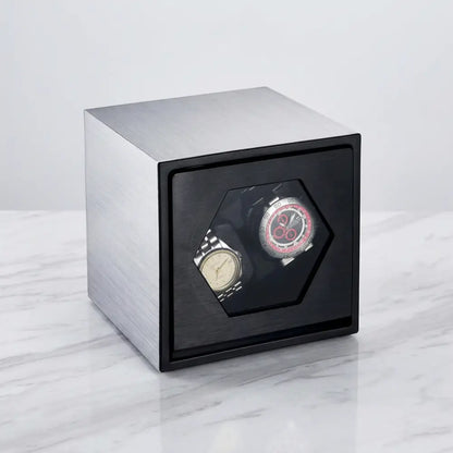 Épure | Remontoir Montre Silencieuse | Aluminium Noir Mat pour précision durable
