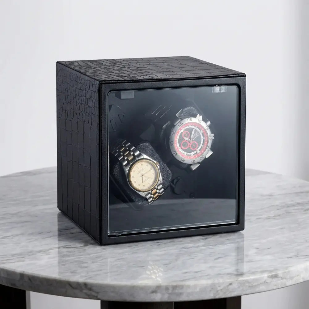 Épure | Remontoir Montre Silencieuse | Aluminium Noir Mat pour précision durable