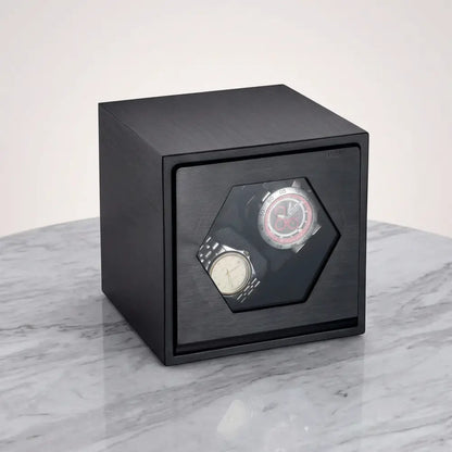 Épure | Remontoir Montre Silencieuse | Aluminium Noir Mat pour précision durable