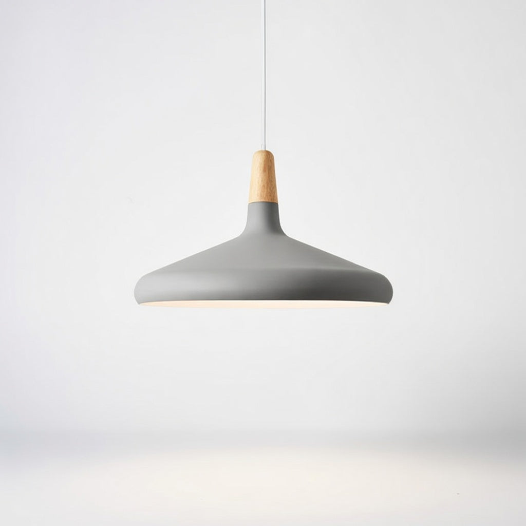 Lanto | Élégante Lampe Suspendue en Bois et Aluminium pour Salle à Manger