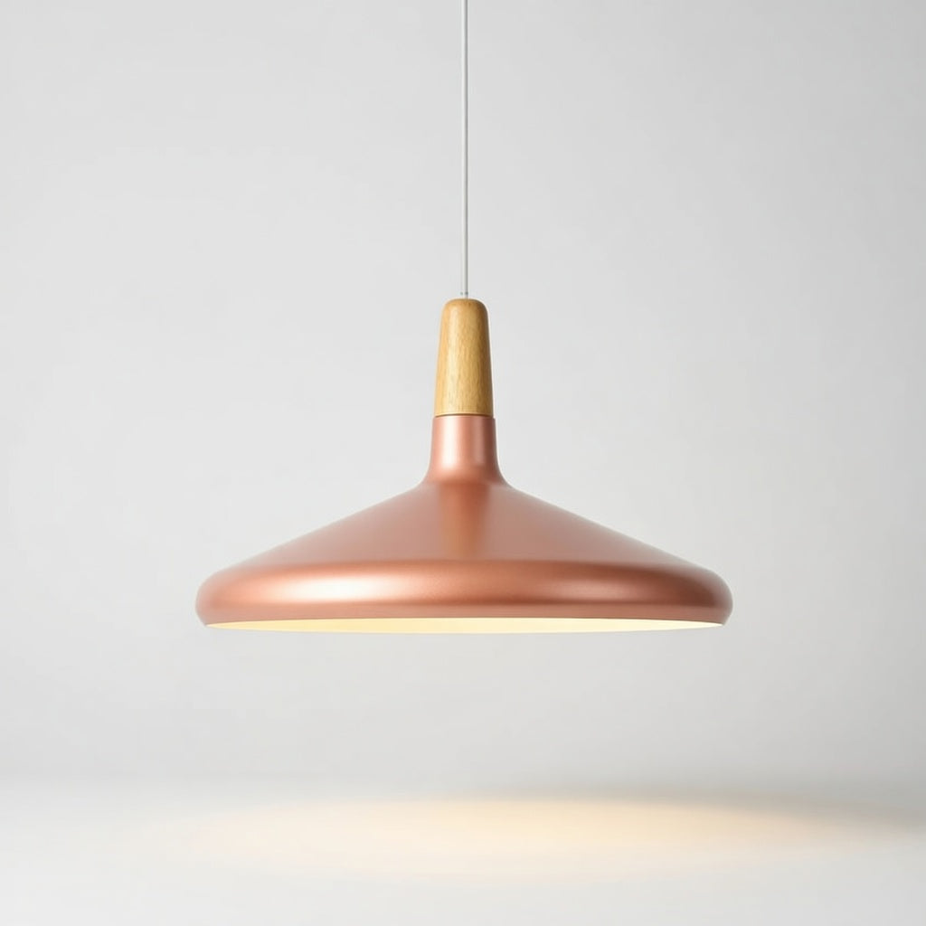 Lanto | Élégante Lampe Suspendue en Bois et Aluminium pour Salle à Manger