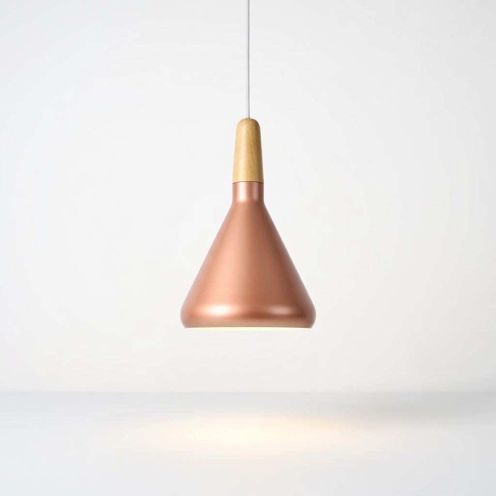 Lanto | Élégante Lampe Suspendue en Bois et Aluminium pour Salle à Manger