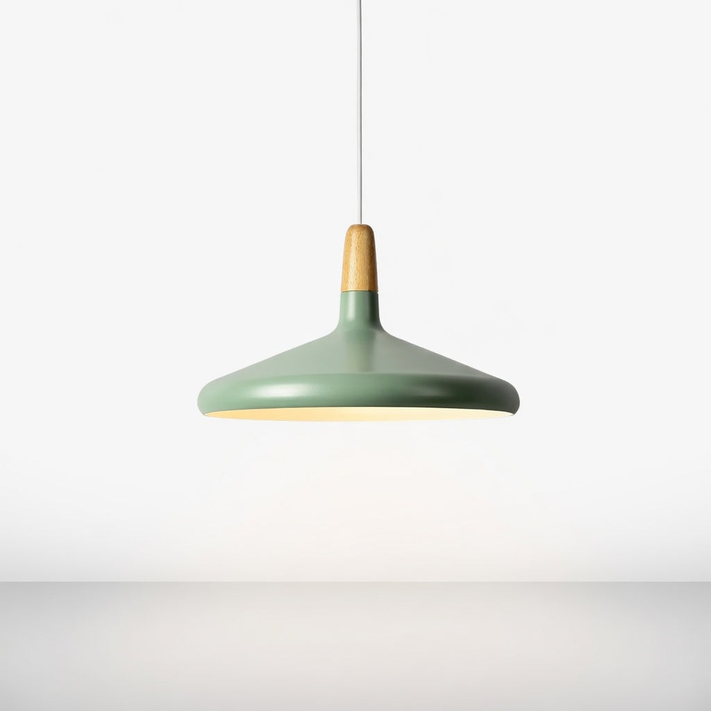 Lanto | Élégante Lampe Suspendue en Bois et Aluminium pour Salle à Manger