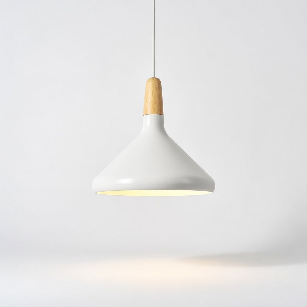 Lanto | Élégante Lampe Suspendue en Bois et Aluminium pour Salle à Manger