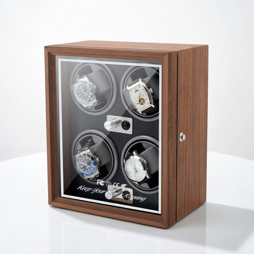 LigneNova | Remontoir Montre Cube Anthracite Silencieux | Prolonger Vos Montres