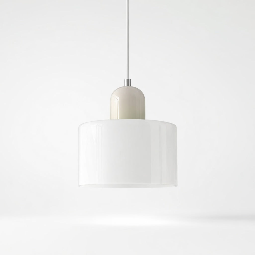 Lismeno | Élégante Lampe Suspendue Rétro en Verre Orange et Vert