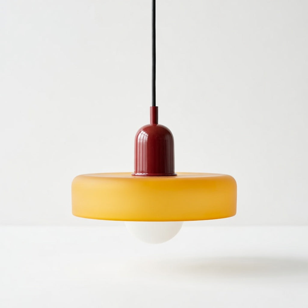 LucconGlass | Élégant Lustre en Verre Coloré Design Rétro Moderne