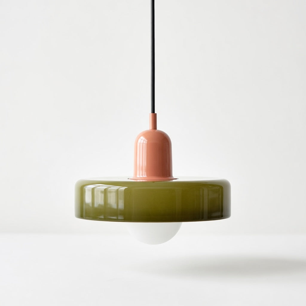 LucconGlass | Élégant Lustre en Verre Coloré Design Rétro Moderne