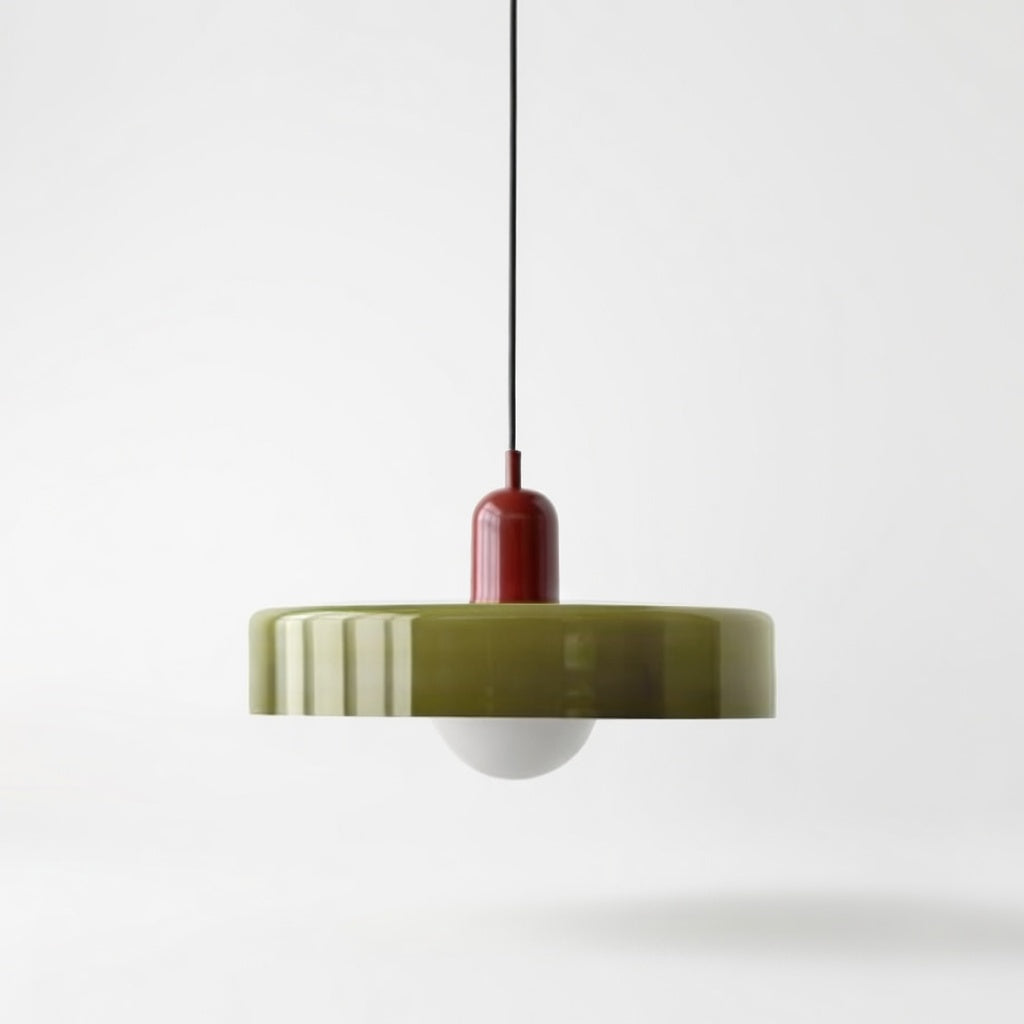 LucconGlass | Élégant Lustre en Verre Coloré Design Rétro Moderne