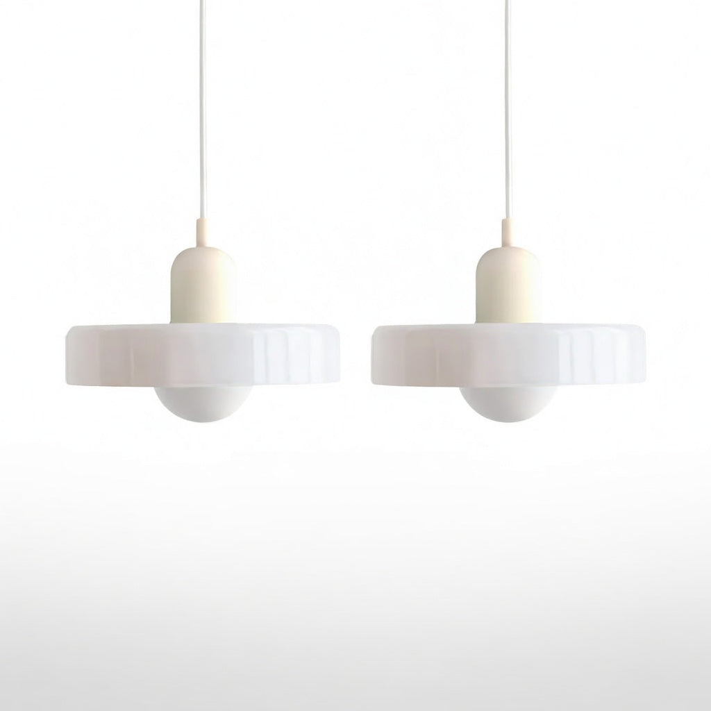 LucconGlass | Élégante Lampe Suspendue Double en Verre Moderne