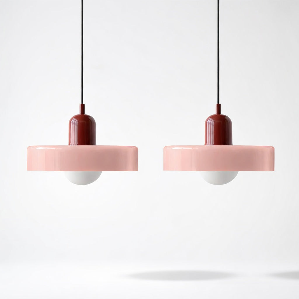 LucconGlass | Élégante Lampe Suspendue Double en Verre Moderne