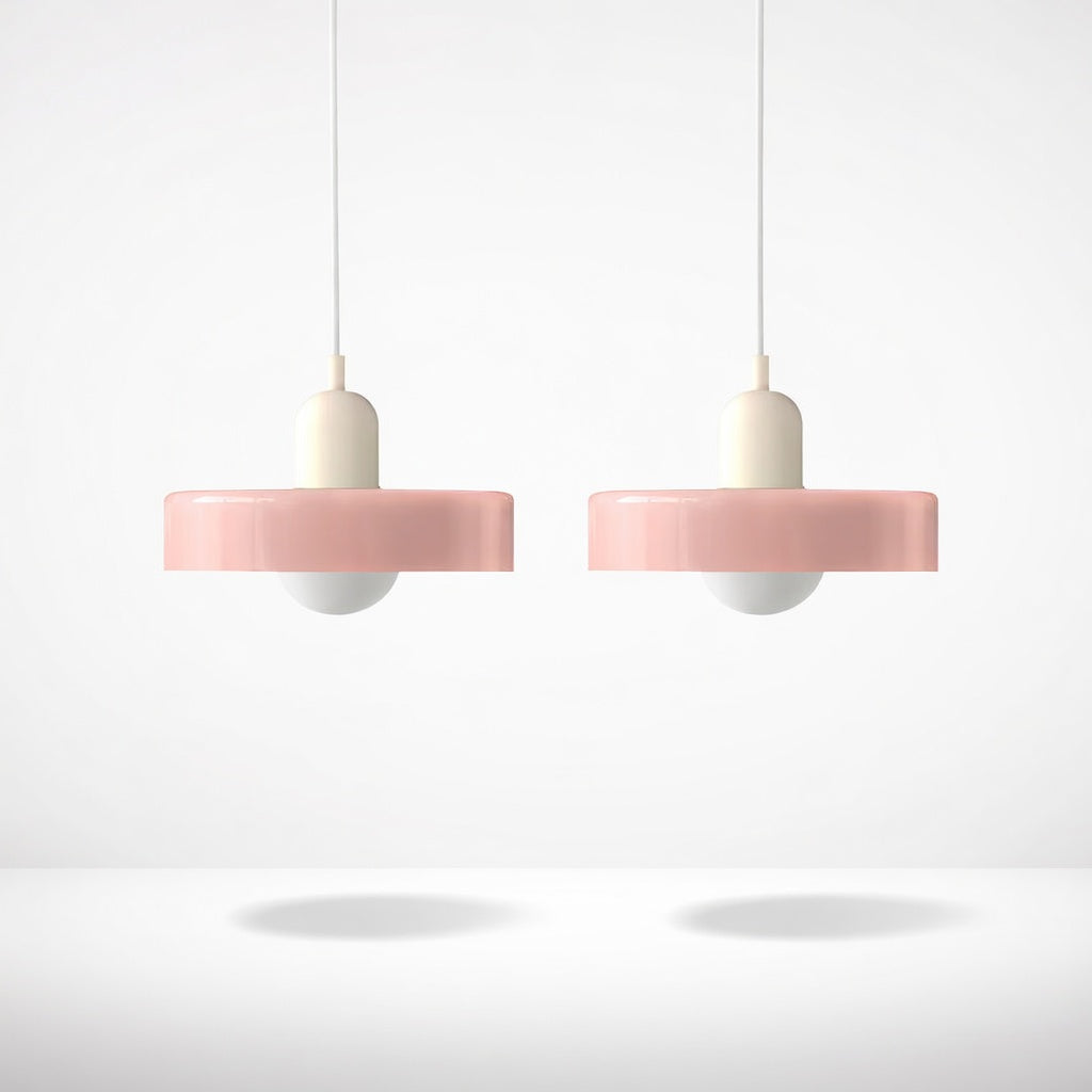 LucconGlass | Élégante Lampe Suspendue Double en Verre Moderne