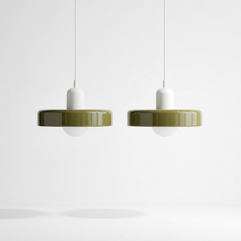 LucconGlass | Élégante Lampe Suspendue Double en Verre Moderne