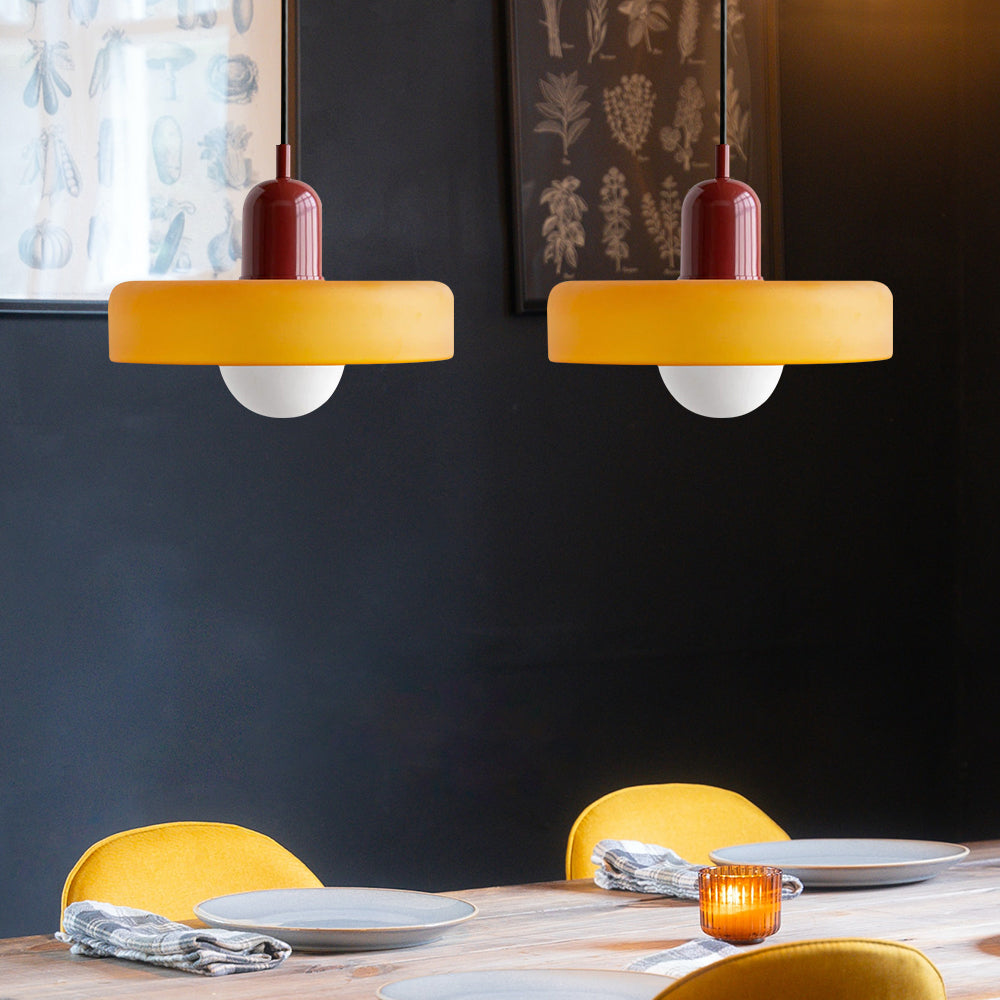 LucconGlass | Élégante Lampe Suspendue Double en Verre Moderne 9