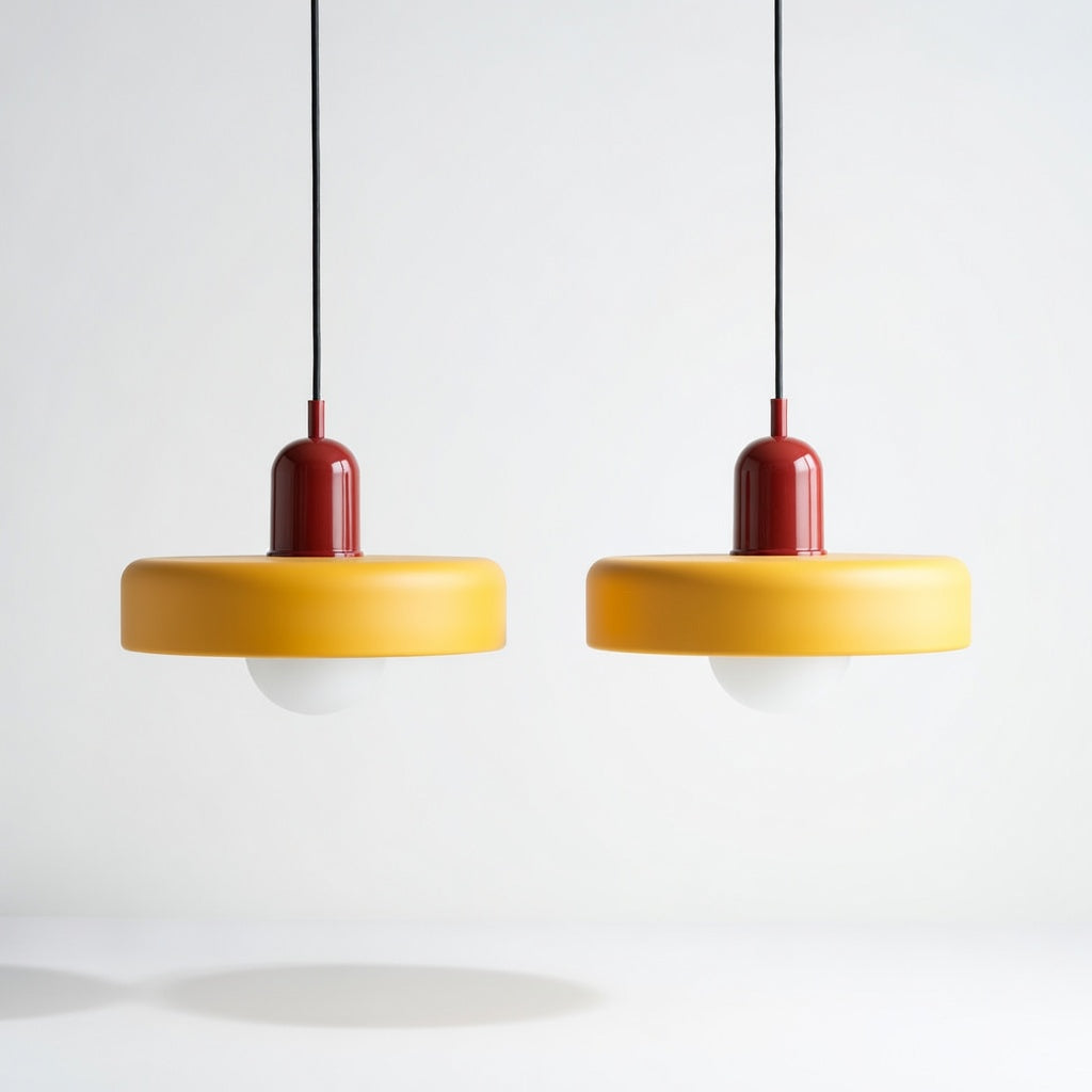 LucconGlass | Élégante Lampe Suspendue Double en Verre Moderne