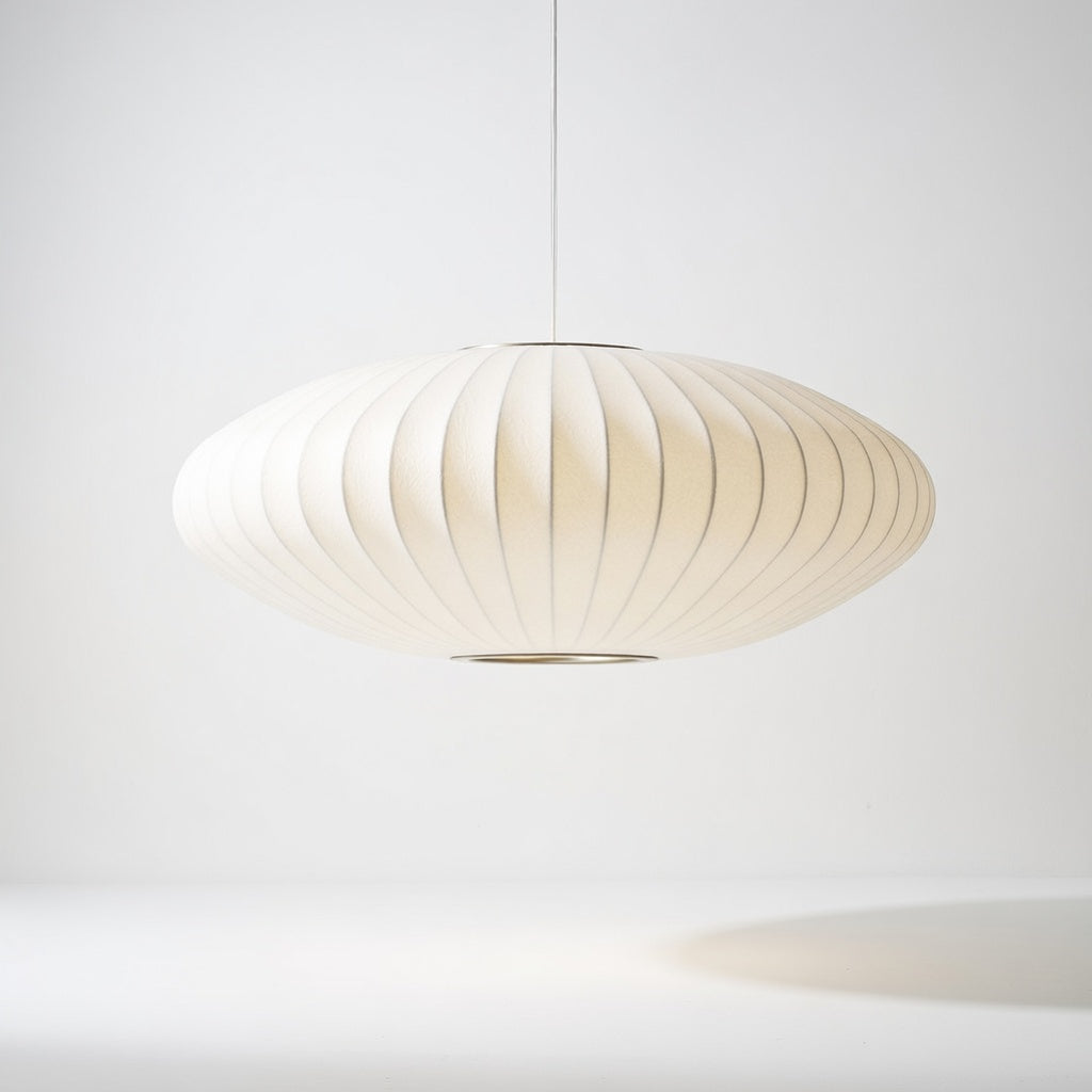 LumièreOvale | Élégante Suspension en Polymère Durable pour Éclairage Ambiant