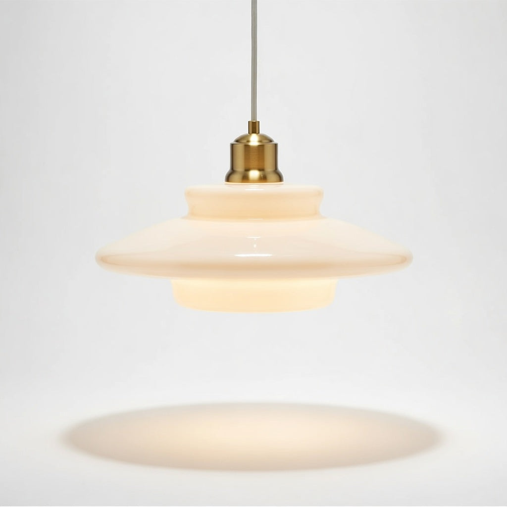 LumièreSereine | Élégante Lampe Suspendue en Verre pour Salle à Manger