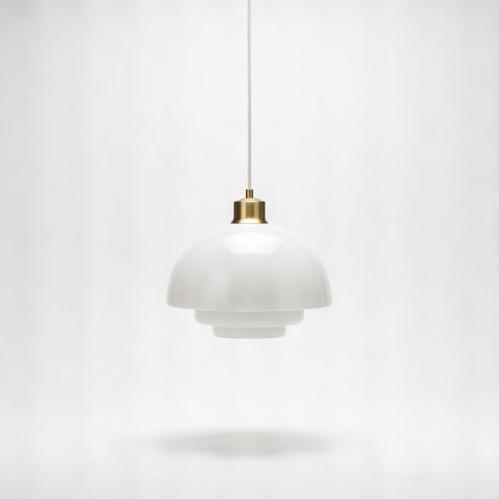 LumièreSereine | Élégante Lampe Suspendue en Verre pour Salle à Manger