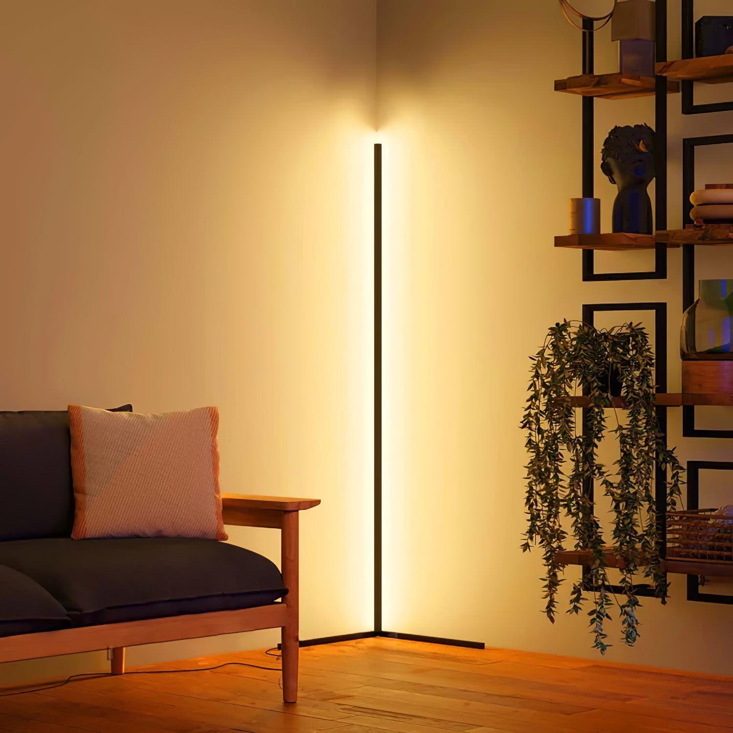 Luminara | Élégant Lampadaire Design Minimaliste LED Noir Mat 3