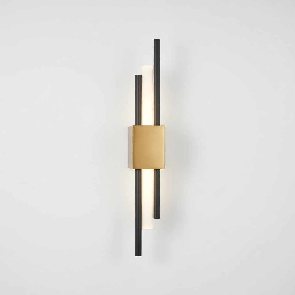 Luminara | Élégante Applique Murale Design en Métal Noir et Acrylique