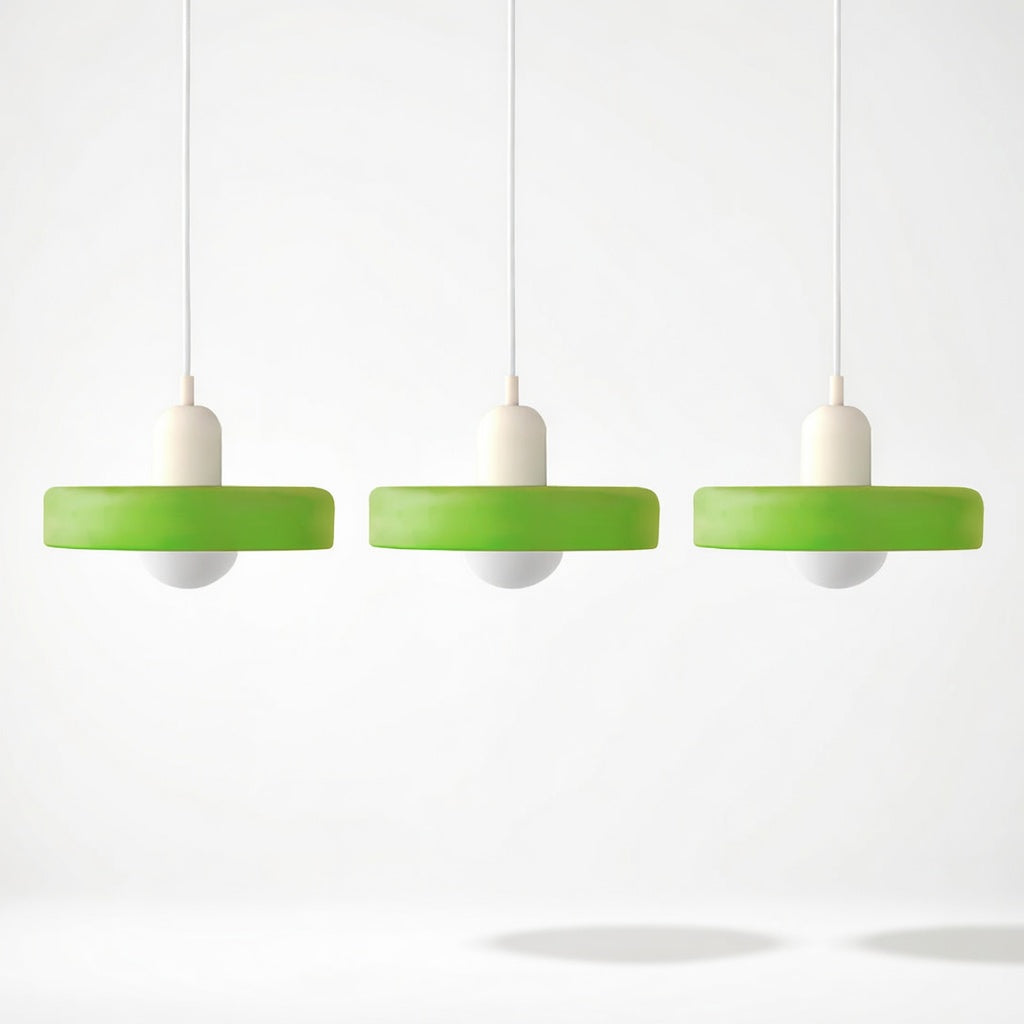 Luminara | Élégante Suspension Luminaire en Verre Moderne à Trois Abat-jours