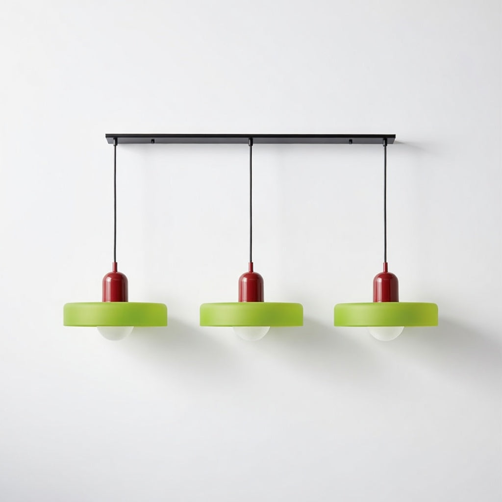 Luminara | Élégante Suspension Luminaire en Verre Moderne à Trois Abat-jours