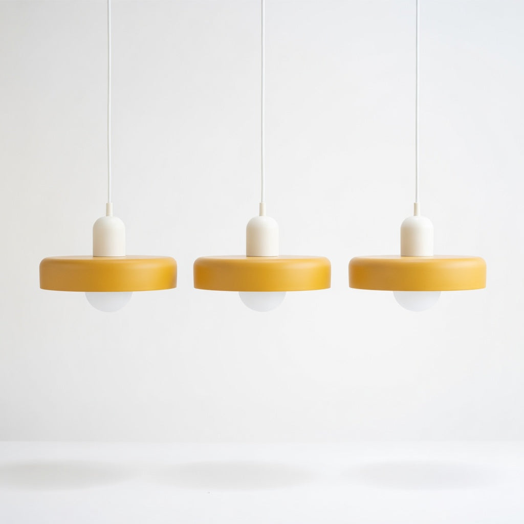 Luminara | Élégante Suspension Luminaire en Verre Moderne à Trois Abat-jours