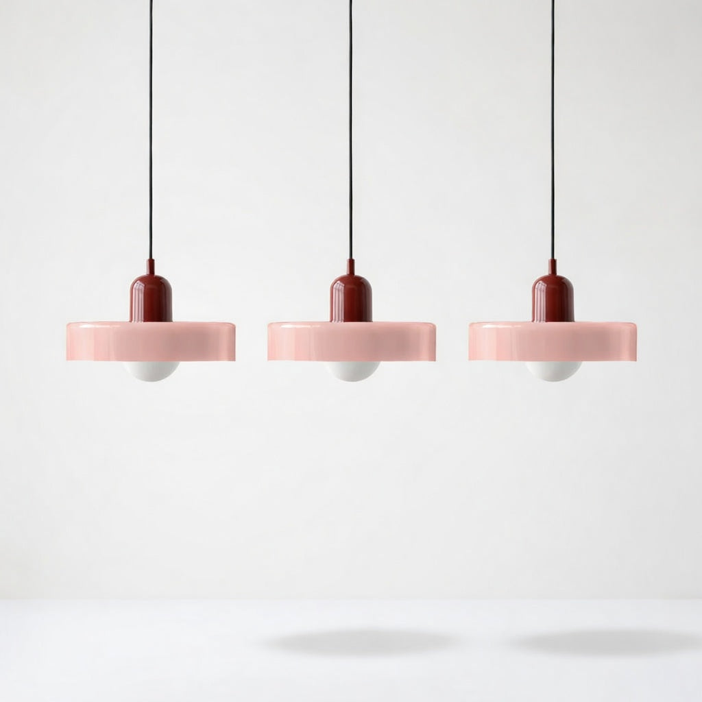 Luminara | Élégante Suspension Luminaire en Verre Moderne à Trois Abat-jours