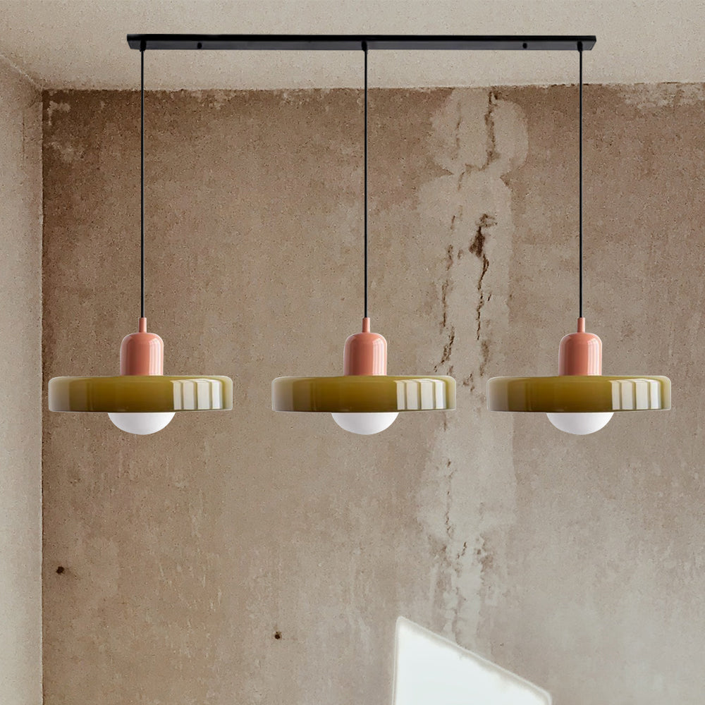 Luminara | Élégante Suspension Luminaire en Verre Moderne à Trois Abat-jours 2