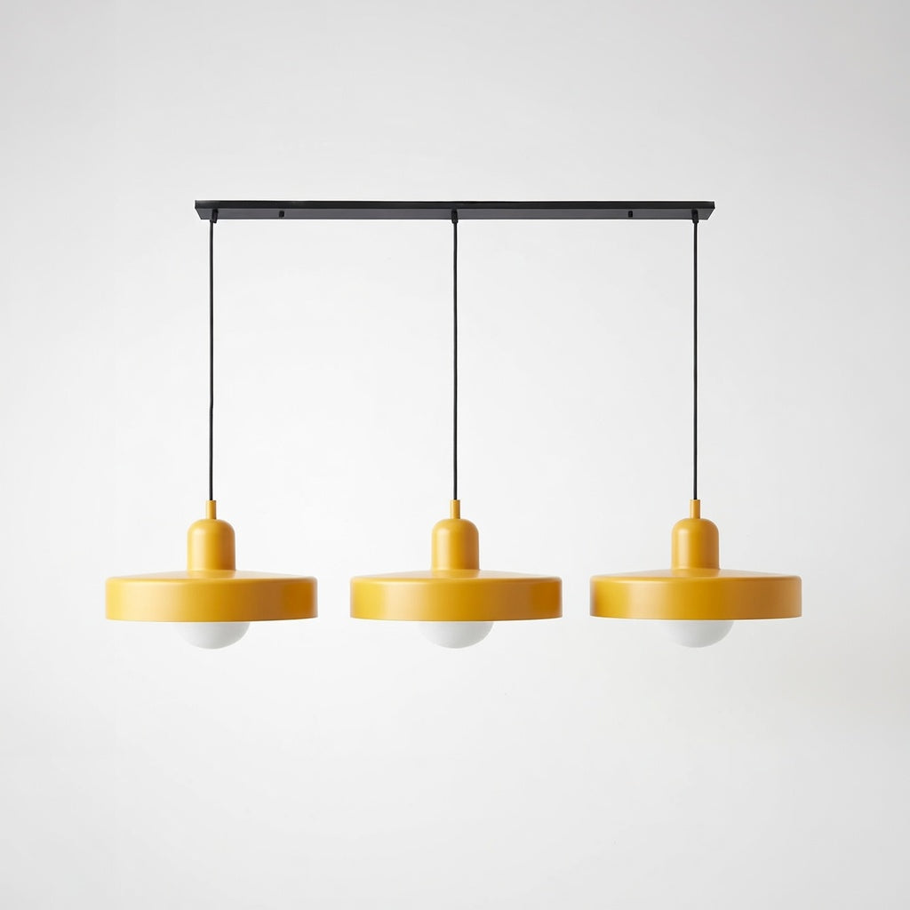 Luminara | Élégante Suspension Luminaire en Verre Moderne à Trois Abat-jours