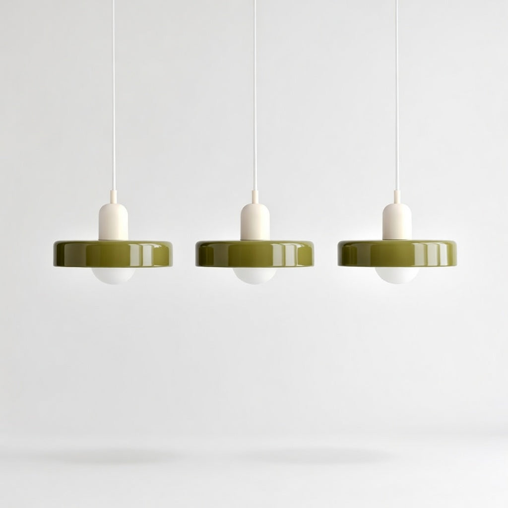 Luminara | Élégante Suspension Luminaire en Verre Moderne à Trois Abat-jours