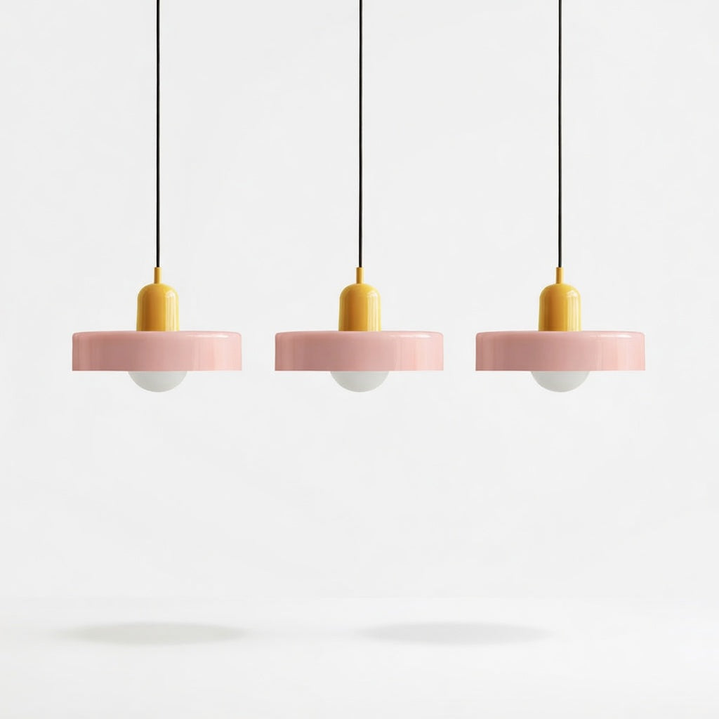 Luminara | Élégante Suspension Luminaire en Verre Moderne à Trois Abat-jours