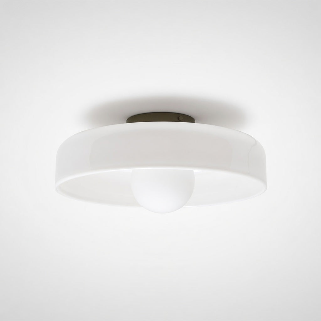 LumineuxDesign | Élégant Plafonnier LED en Verre Ambre pour Salon