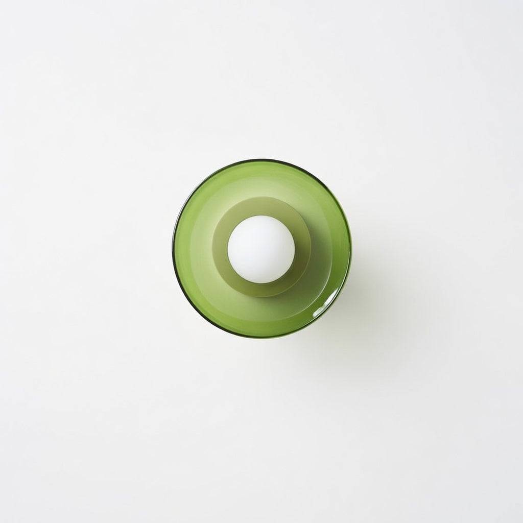 LumineuxDesign | Élégant Plafonnier LED en Verre Ambre pour Salon