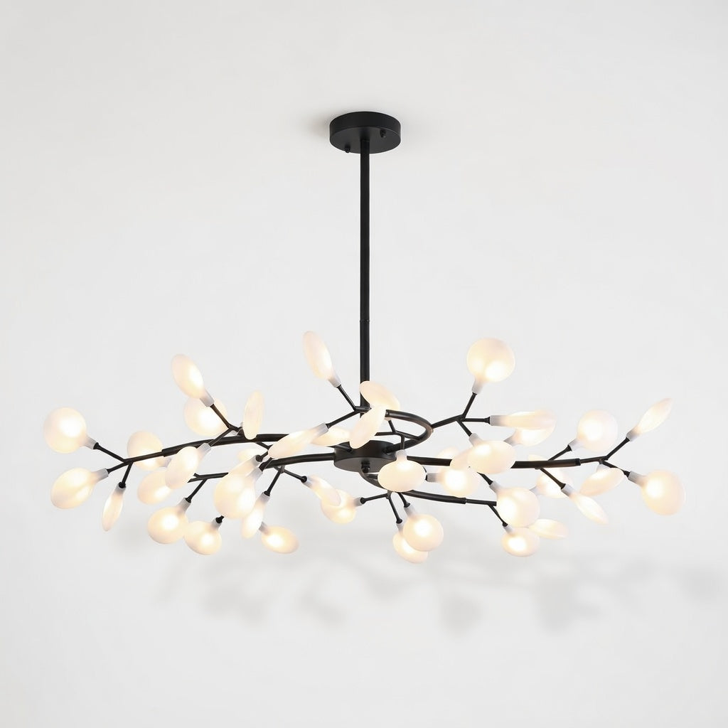 Lustre Arborescent | Élégant Design Noir et Or pour Intérieur