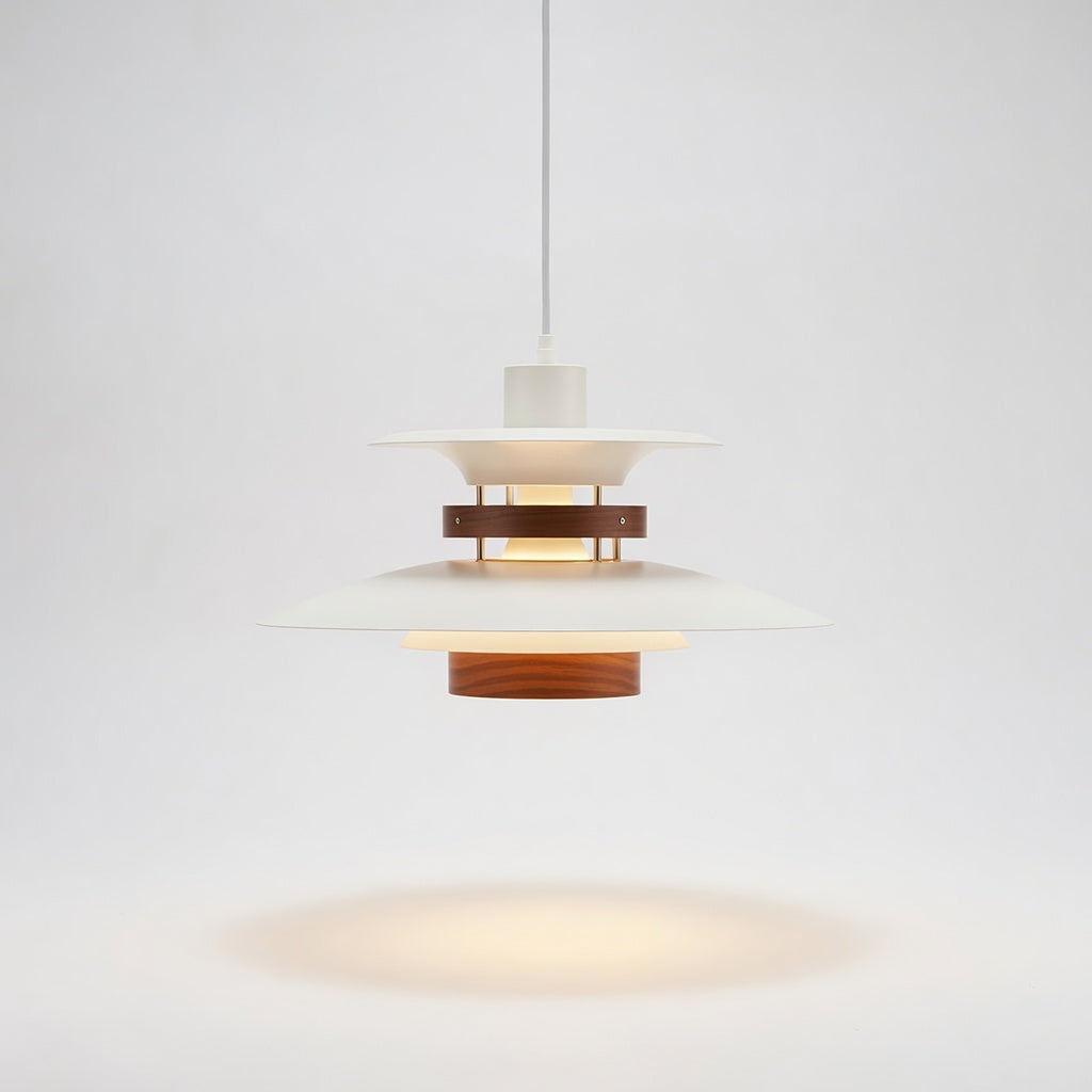 Macero | Élégante Lampe Suspendue en Bois et Métal Design Moderne