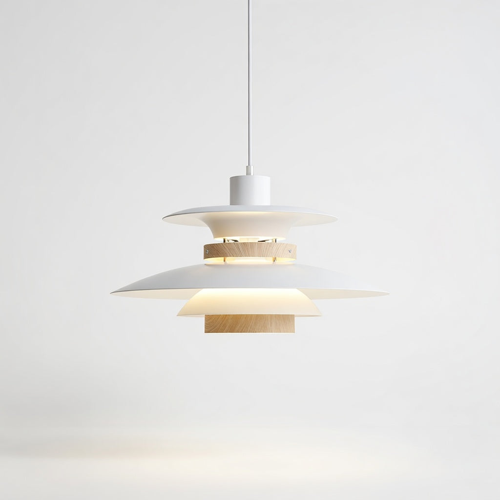 Macero | Élégante Lampe Suspendue en Bois et Métal Design Moderne