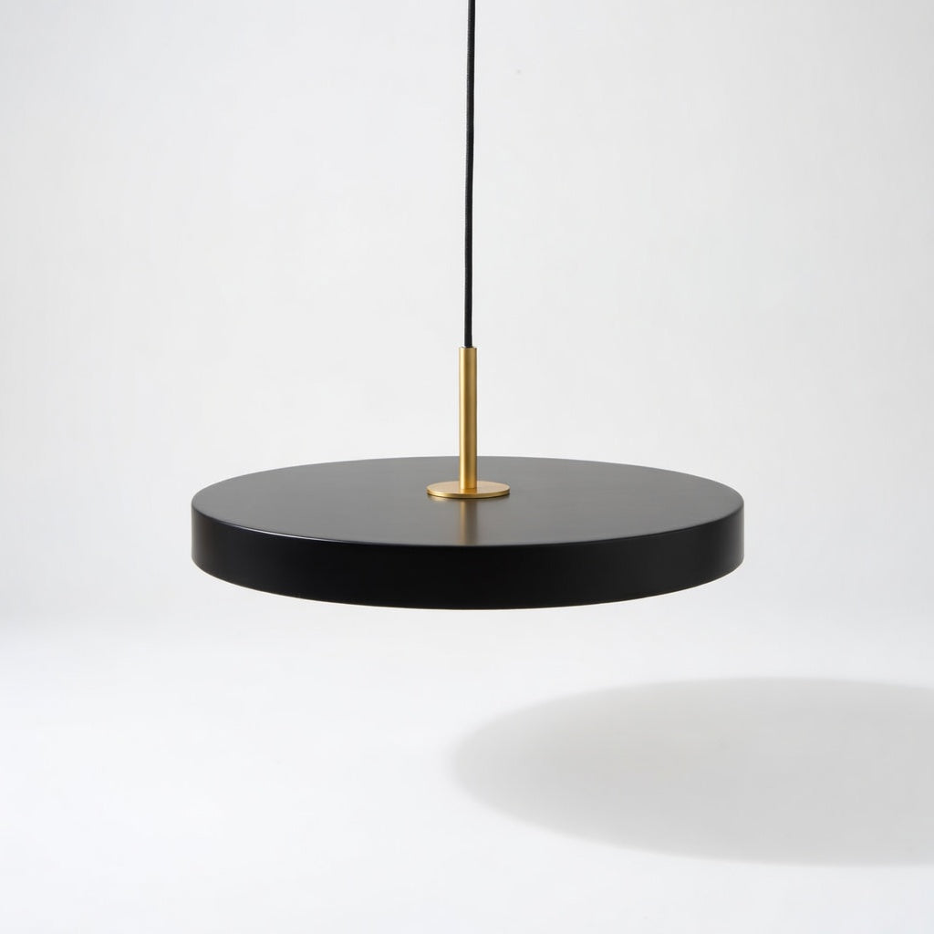 Milmeso | Élégante Lampe Suspendue Minimaliste en Aluminium Noir