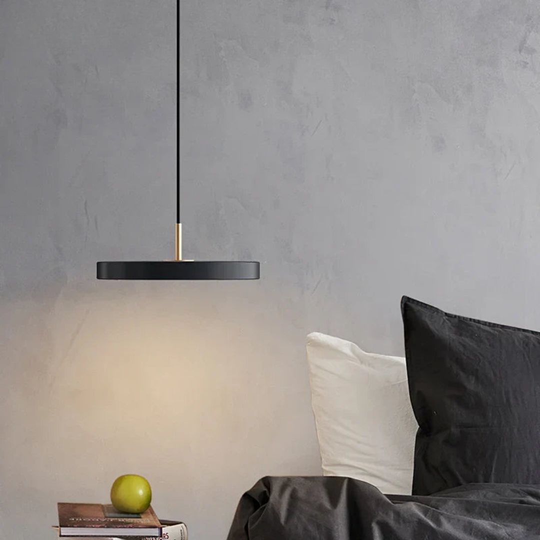 Milmeso | Élégante Lampe Suspendue Minimaliste en Aluminium Noir 4